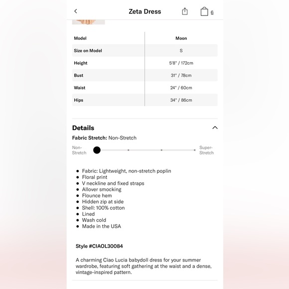 NWT! Ciao Lucia Zeta Dress Sz M - Picture 6 of 7